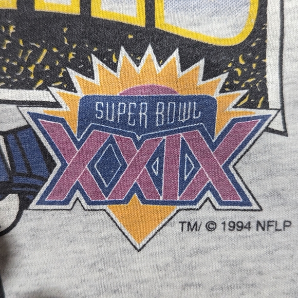 Vintage 1994 NFL San Diego Chargers size LG AFC Conference Championship T Shirt - Picture 4 of 9